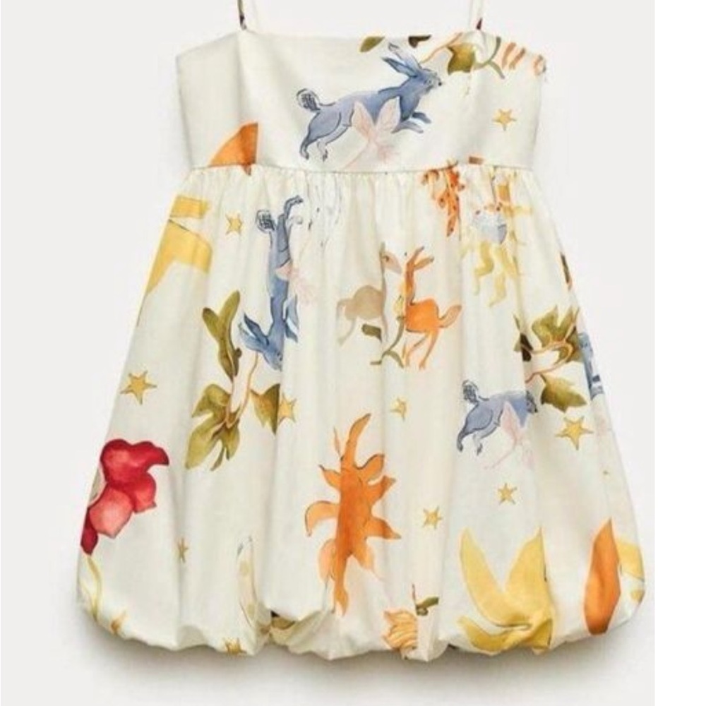 Zara Bubble Hem Mini Dress